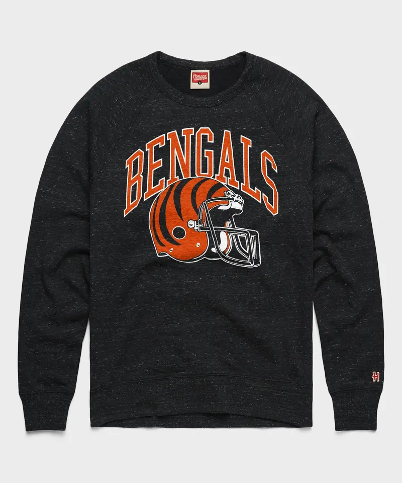 Cincinnati Bengals Helmet Crewneck 1