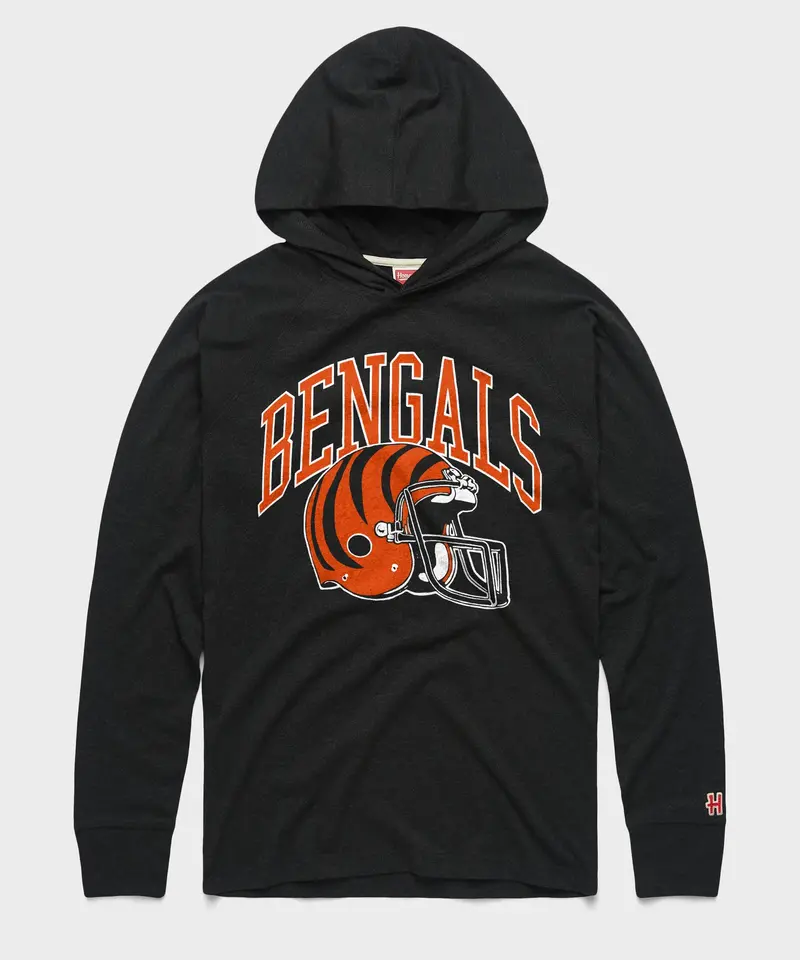 Cincinnati Bengals Helmet Lightweight Hoodie 1