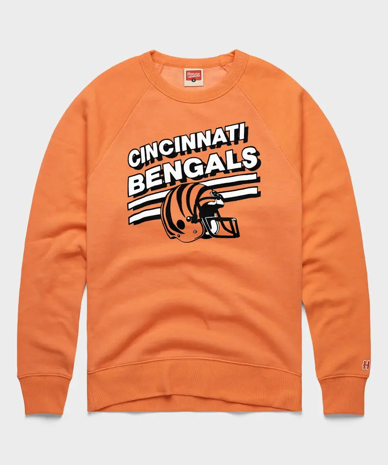 Cincinnati Bengals Stripes Crewneck 1