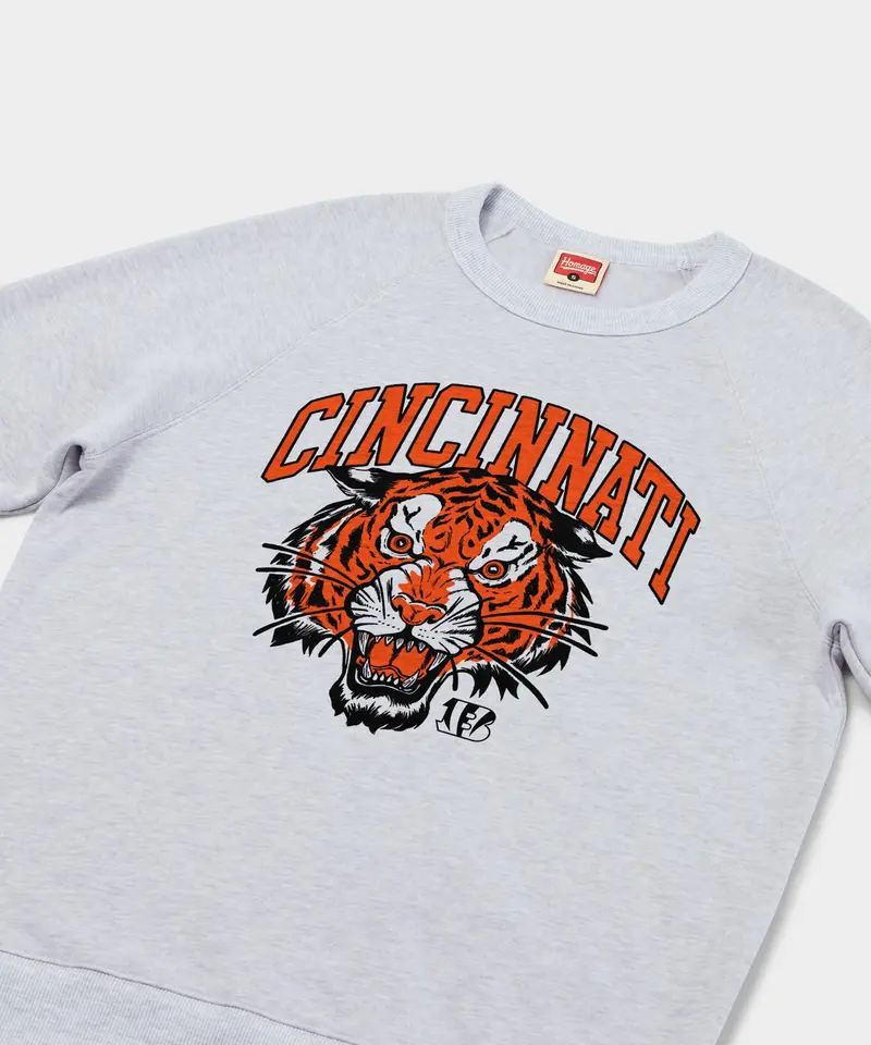 Cincinnati Bengals Tiger Head Crewneck 2
