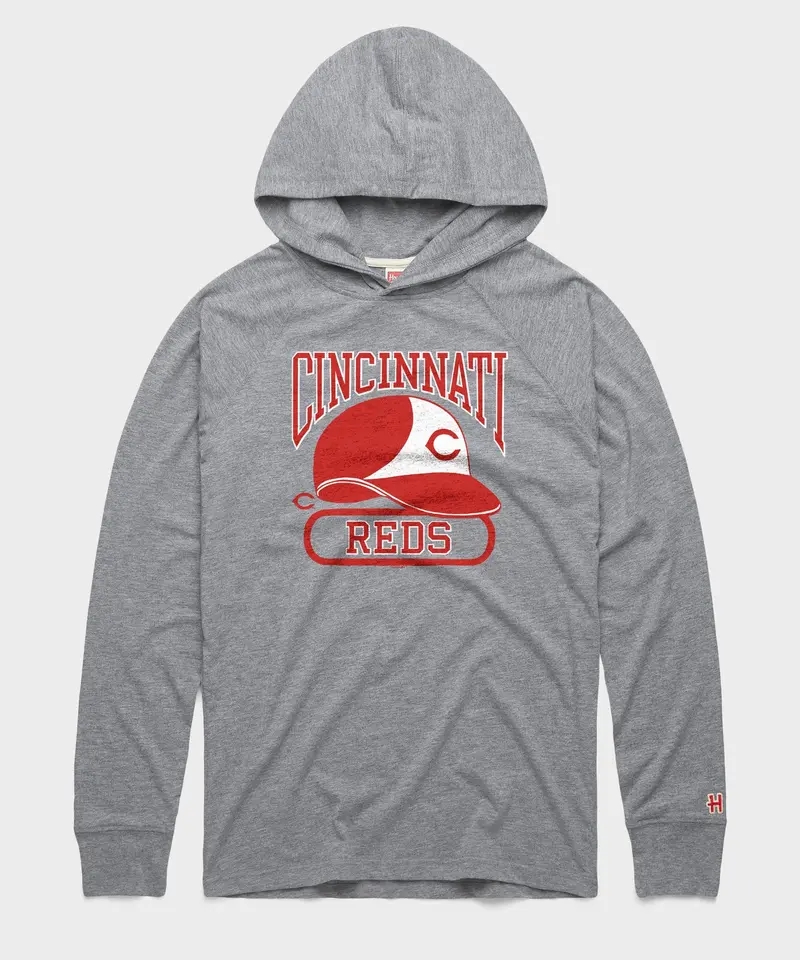 Cincinnati Reds Helmet Lightweight Hoodie 1