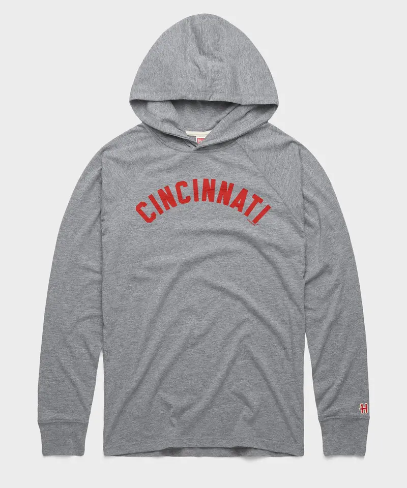 Cincinnati Reds Jersey Logo '67 Lightweight Hoodie 1