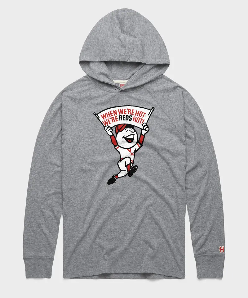 Cincinnati We're Reds Hot Lightweight Hoodie 1