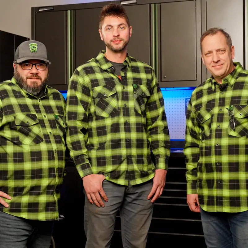 Ciro Lime Green Flannel 3