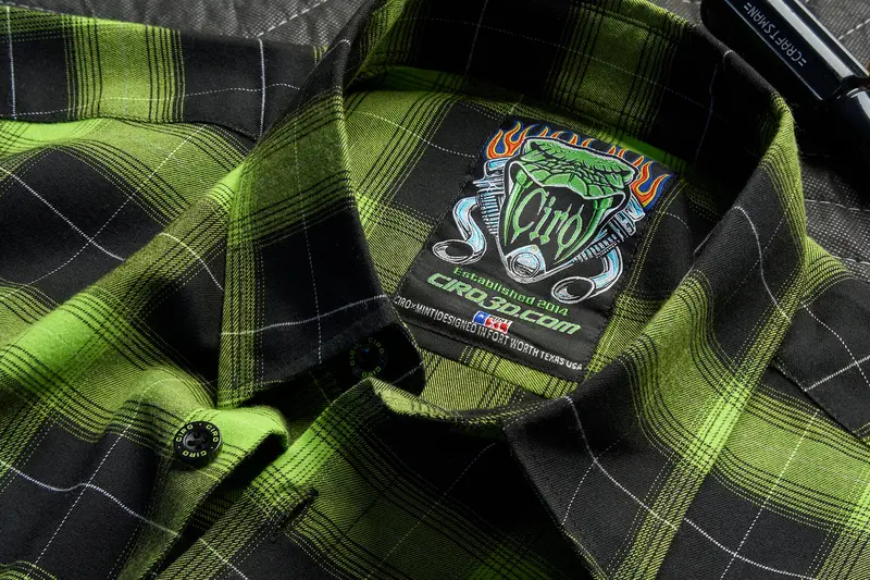 Ciro Lime Green Flannel 4