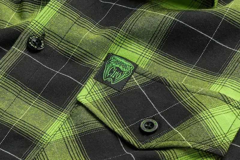 Ciro Lime Green Flannel 5