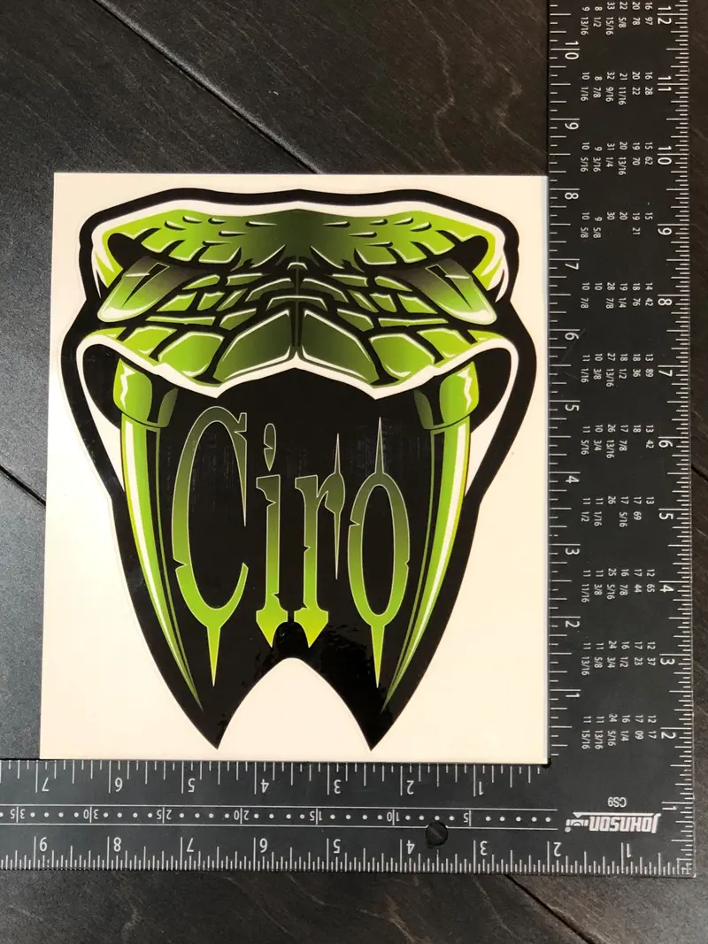 Ciro Snake Head Sticker 1