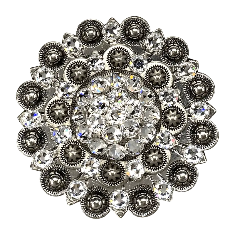 Clear Antique Silver Berry Jacket European Crystal 1