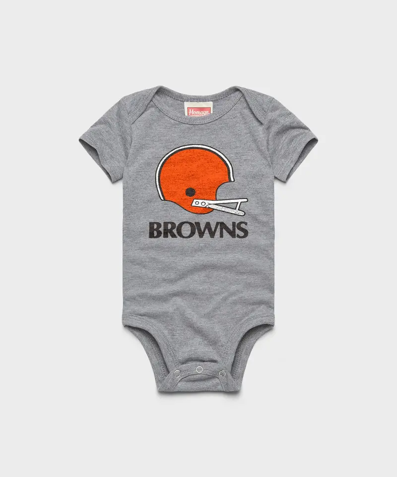 Cleveland Browns Big Helmet Baby One Piece 1