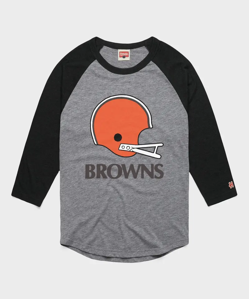 Cleveland Browns Big Helmet Raglan 1