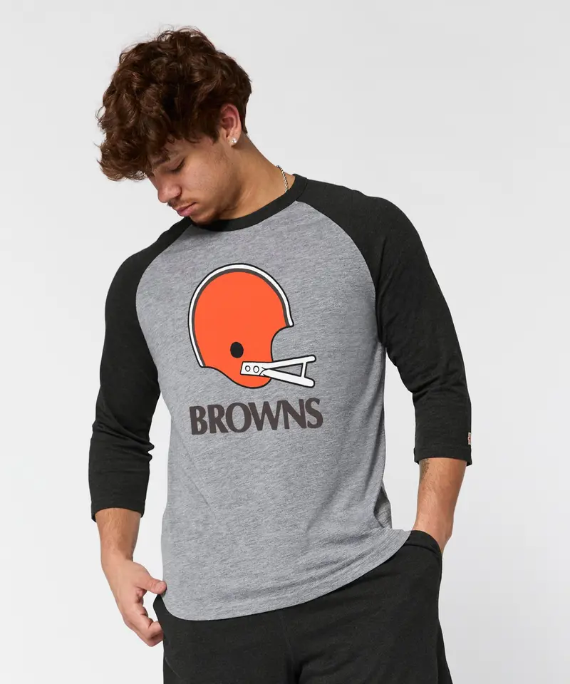Cleveland Browns Big Helmet Raglan 3