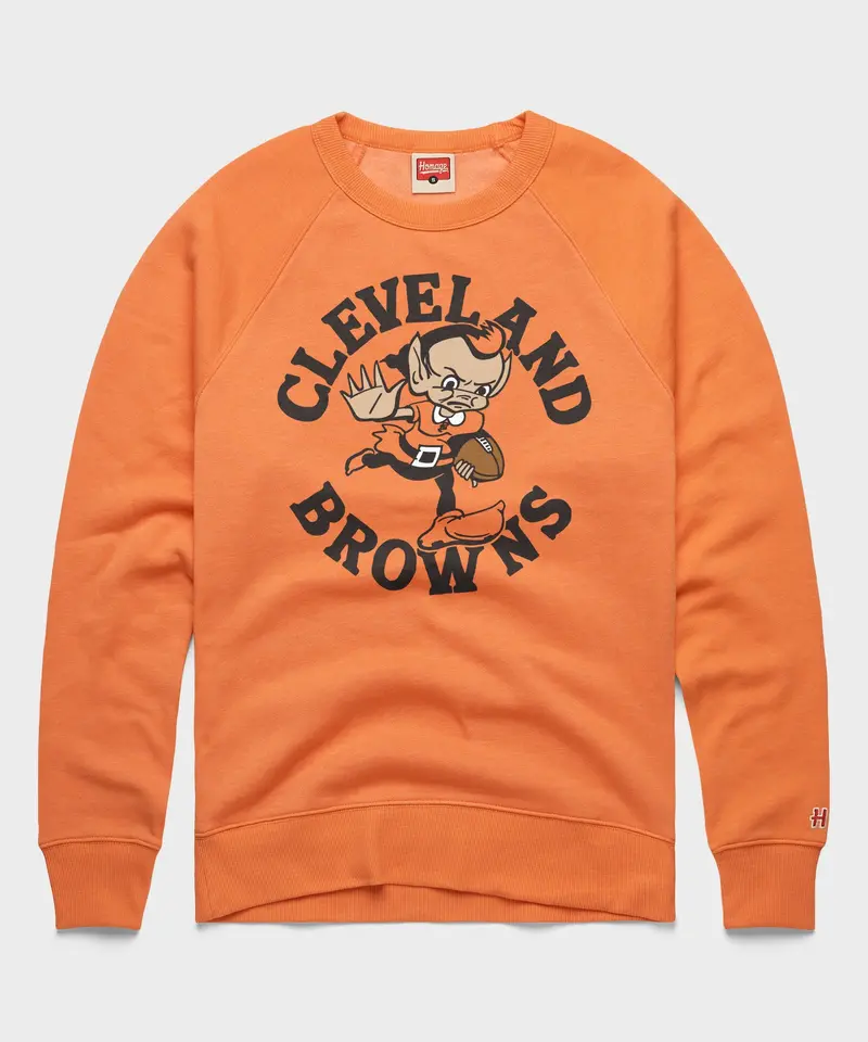 Cleveland Browns Brownie Stiff Arm Crewneck 1