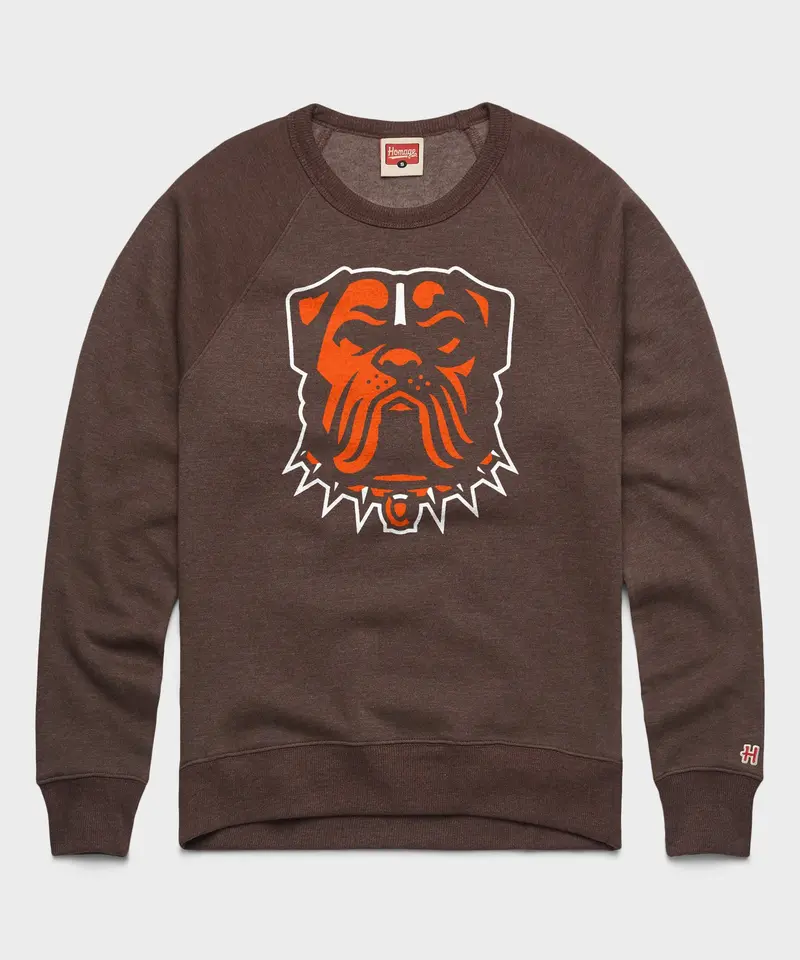Cleveland Browns Dog Logo Crewneck 1