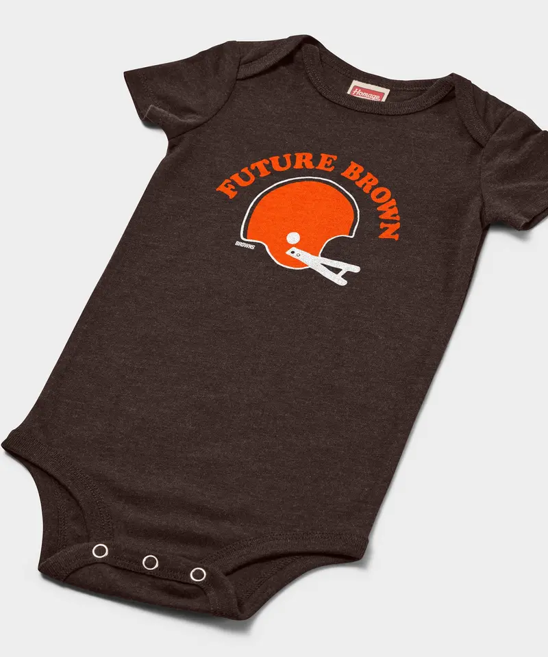 Cleveland Browns Future Brown Baby One Piece 2