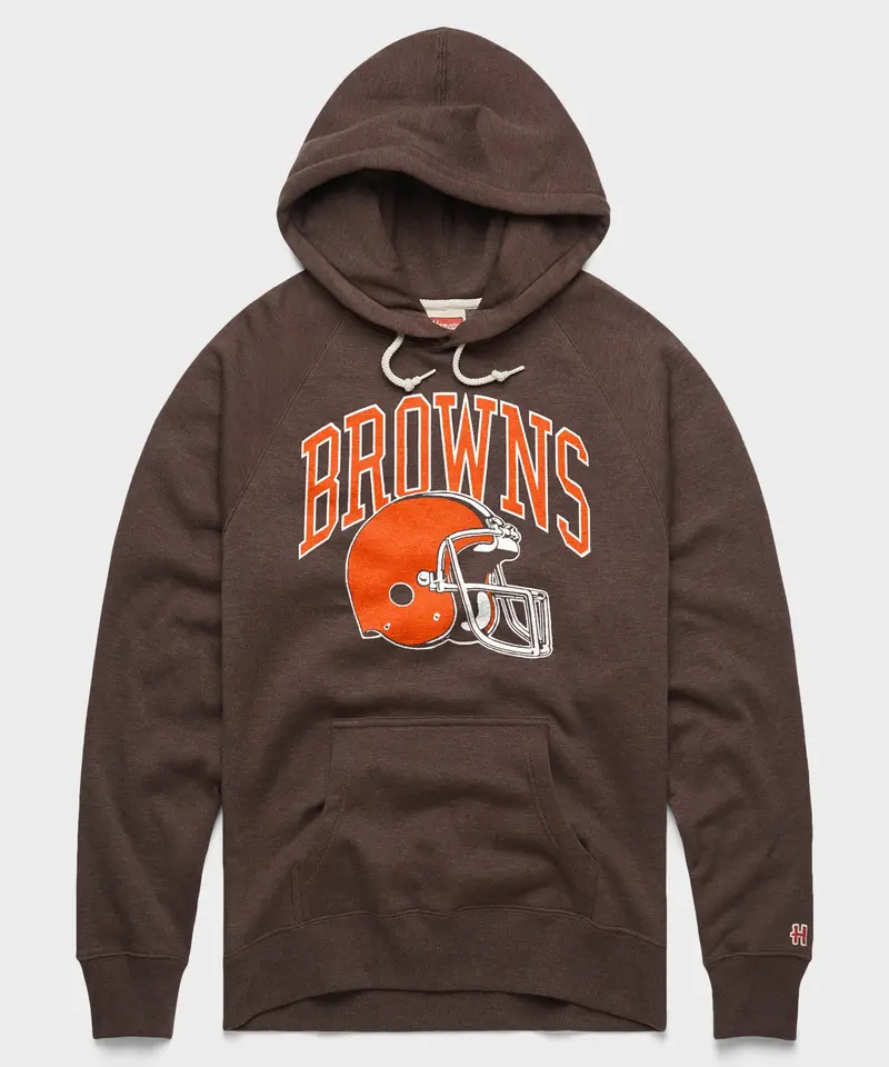 Cleveland Browns Helmet Retro Hoodie 1