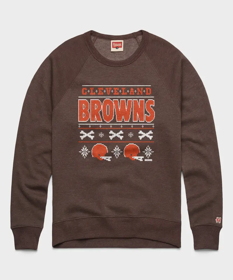 Cleveland Browns Holiday Crewneck 1