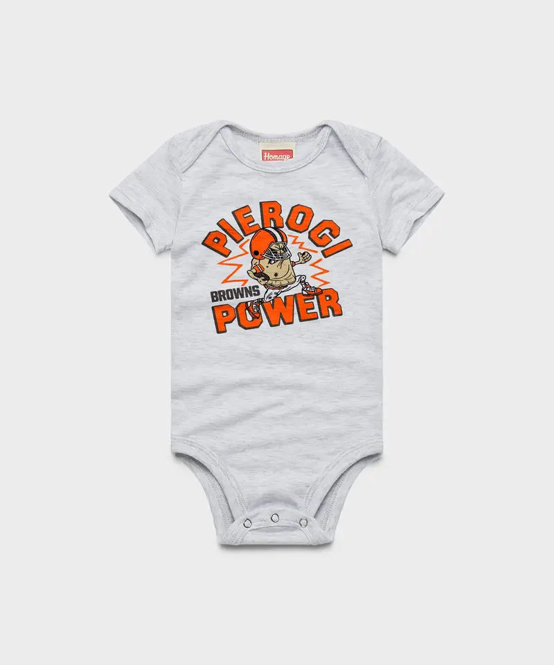 Cleveland Browns Pierogi Power Baby One Piece 1