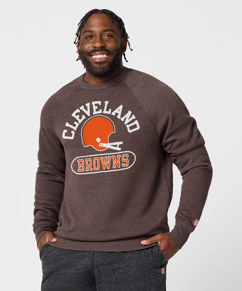 Cleveland Browns Throwback Helmet Crewneck 3