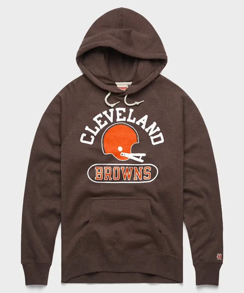 Cleveland Browns Throwback Helmet Hoodie 1