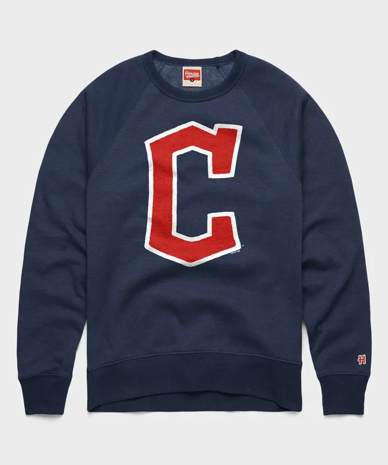 Cleveland Guardians Cap Logo '22 Crewneck 1