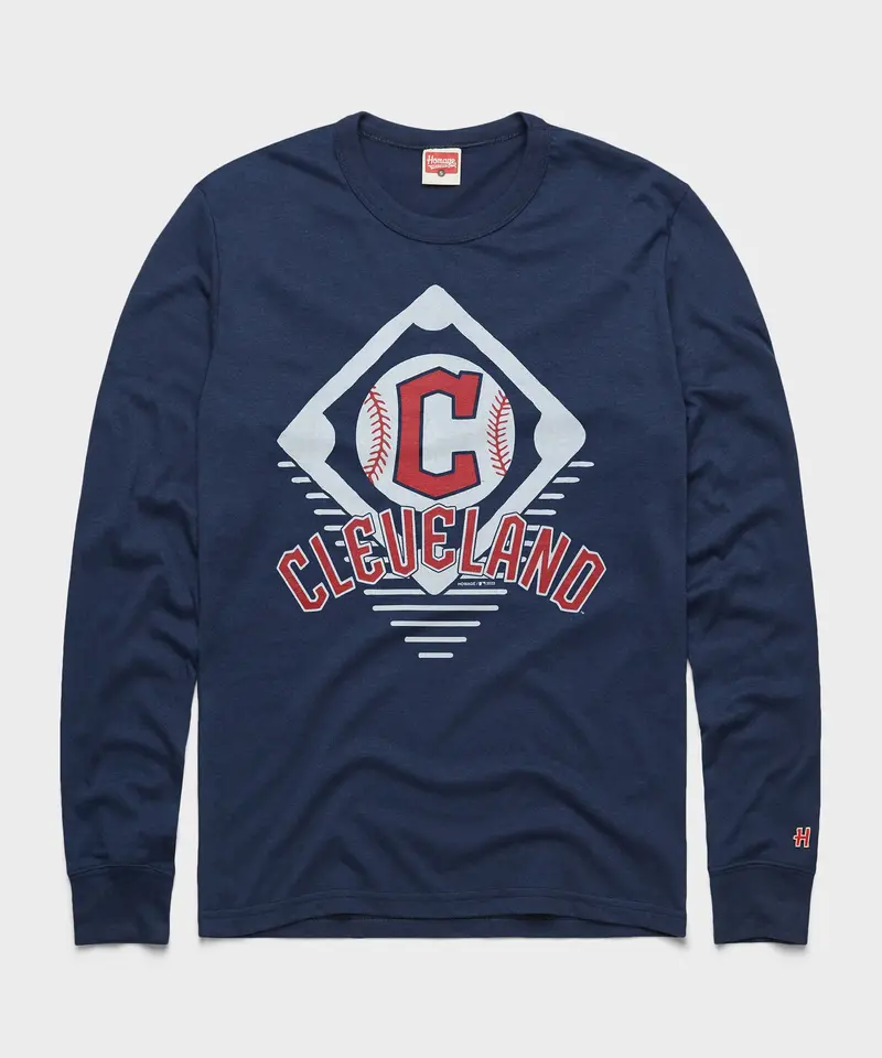 Cleveland Guardians Diamond Long Sleeve Tee 1