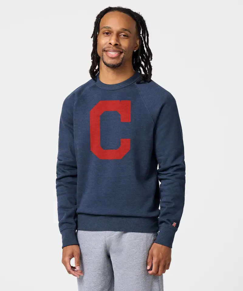 Cleveland Indians Cap Logo '08 Crewneck 3