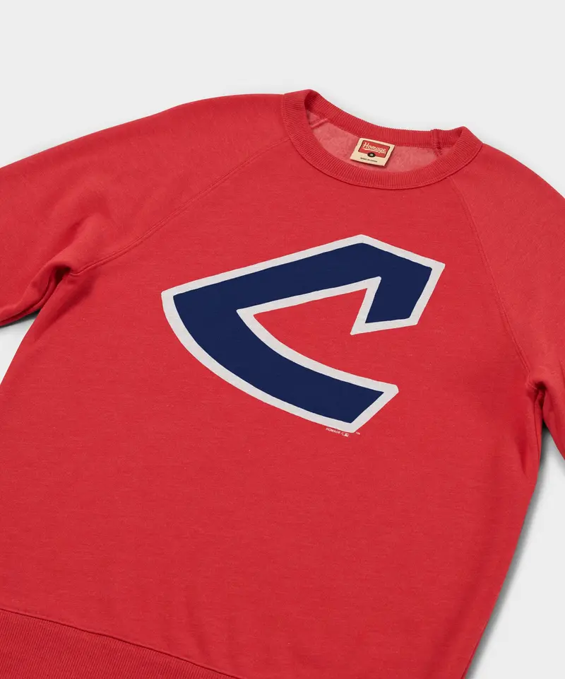 Cleveland Indians Cap Logo '73 Crewneck 2