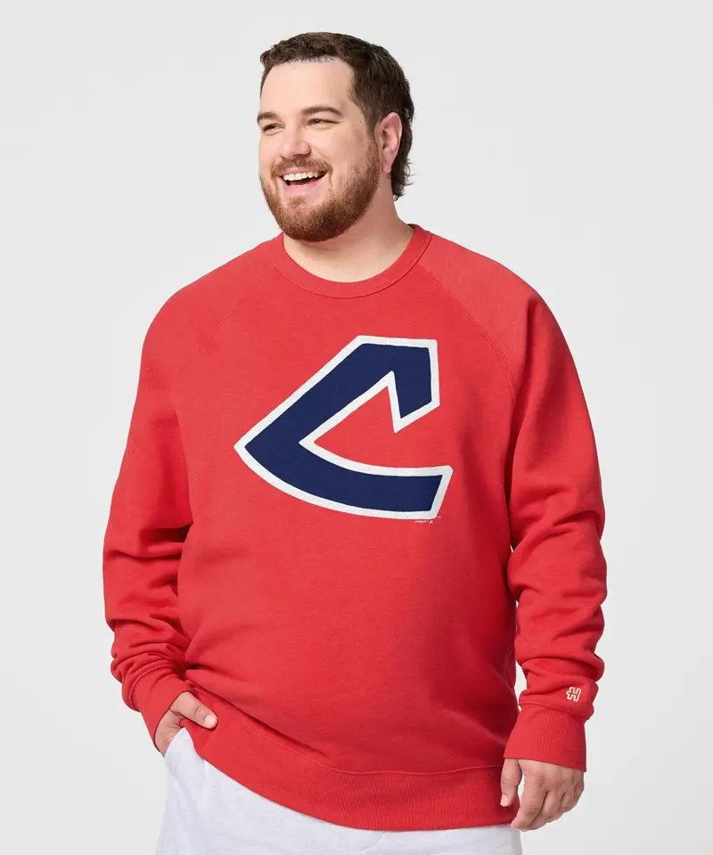 Cleveland Indians Cap Logo '73 Crewneck 3