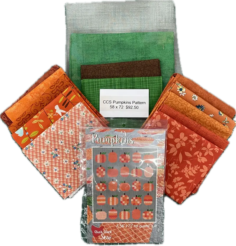 Cluck Cluck Sew Pumpkins Kit 58”X72” 1