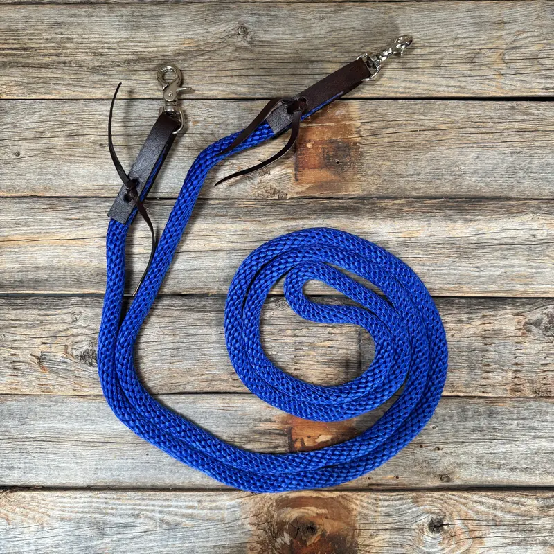 Cobalt Nylon Barrel Racing Reins #Nr102 1