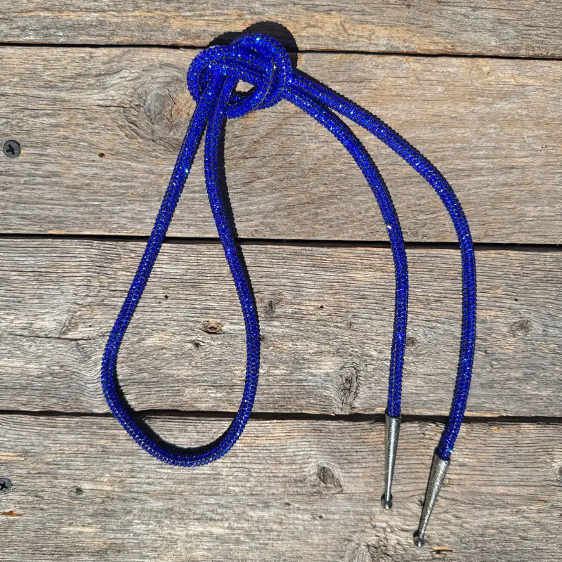 Cobalt Rhinestone Western Bolo Tie #Bt112 1