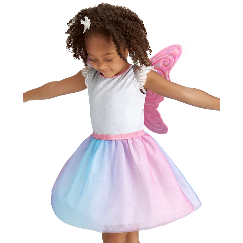 Colorful Butterfly Dress & Wings For Girls 1