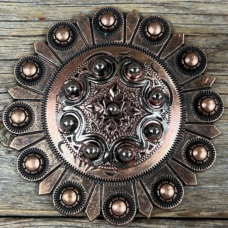 Copper Dots Western Concho W184 4