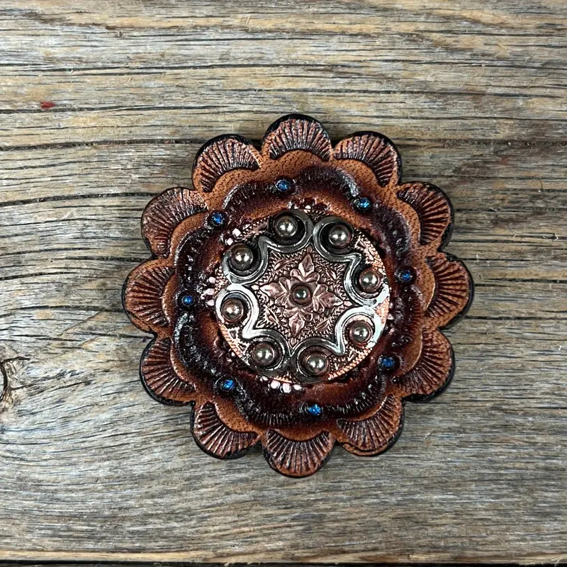 Copper Dots Western Concho W184 5