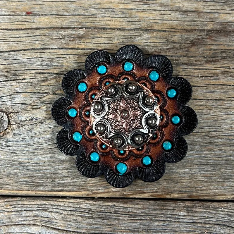 Copper Dots Western Concho W184 6