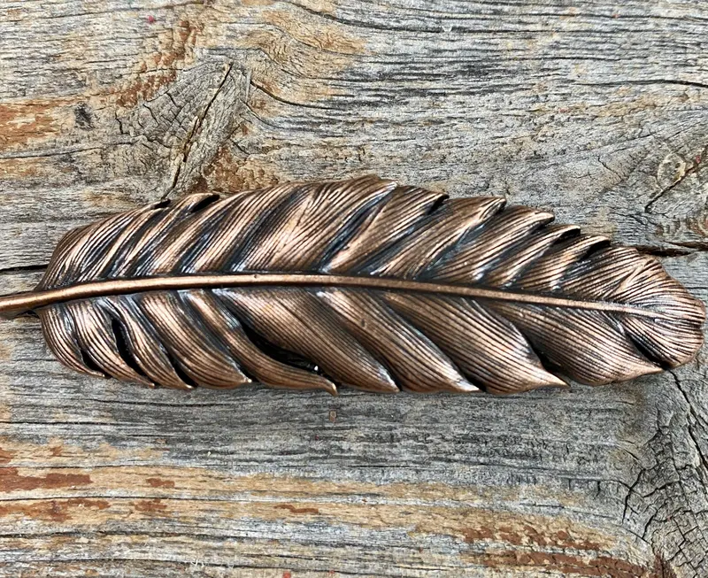 Copper Feather Concho 3" W169l 1