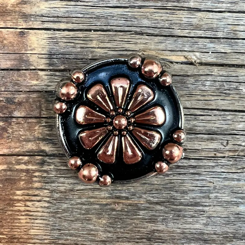 Copper Flower 1.25" Concho W196l 1