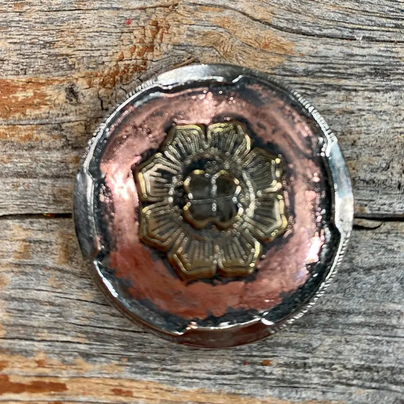 Copper & Gold Flower 1.5" #W192l 1