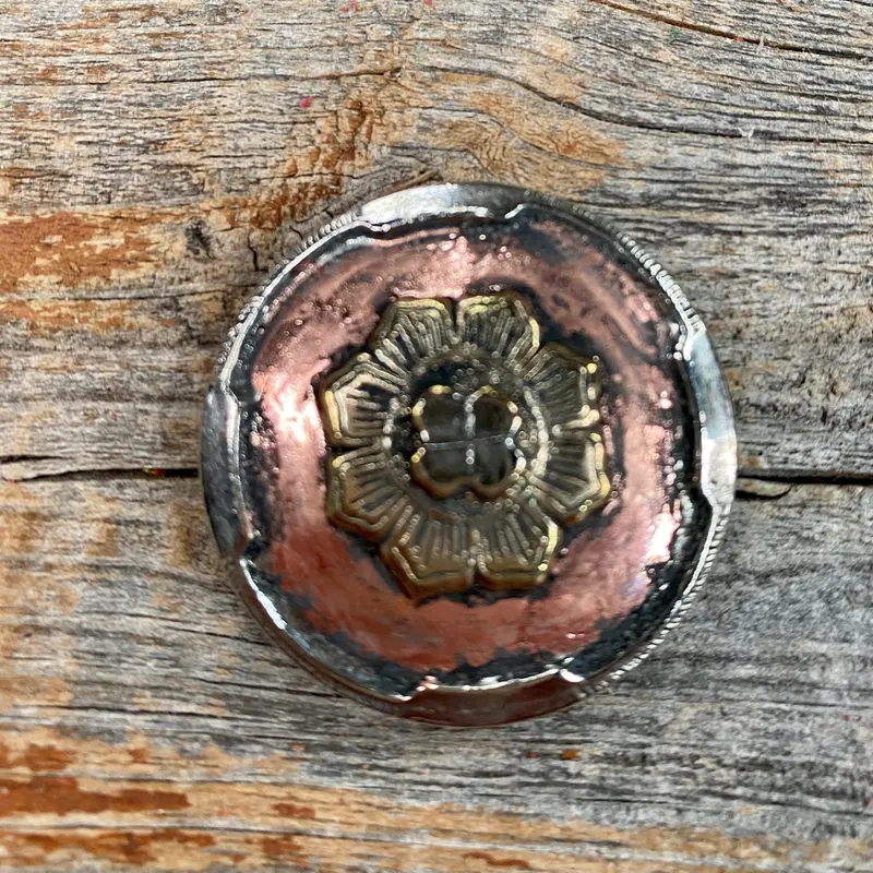 Copper & Gold Flower 1" #W192s 1