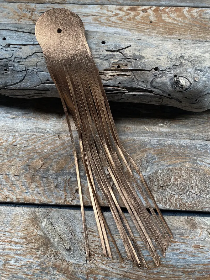 Copper Leather Fringe 1
