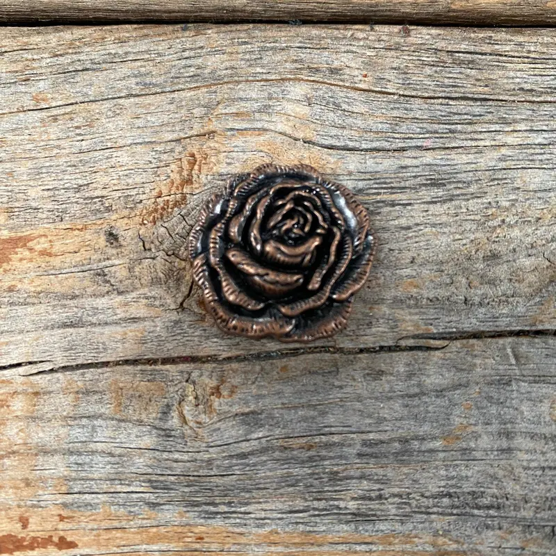 Copper Rose Concho 1" W107cs 1