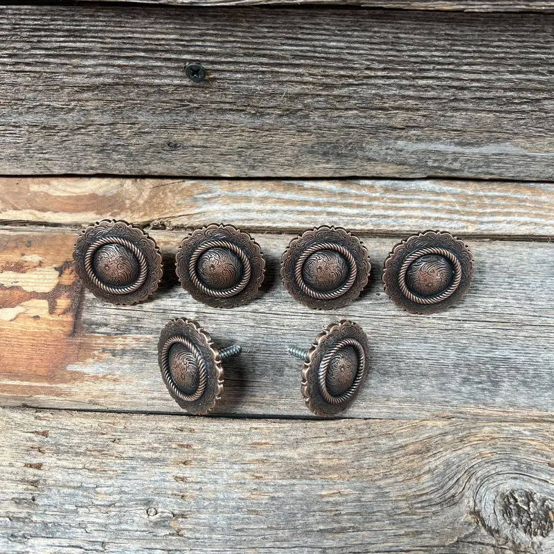 Copper Round Western Concho W101 5
