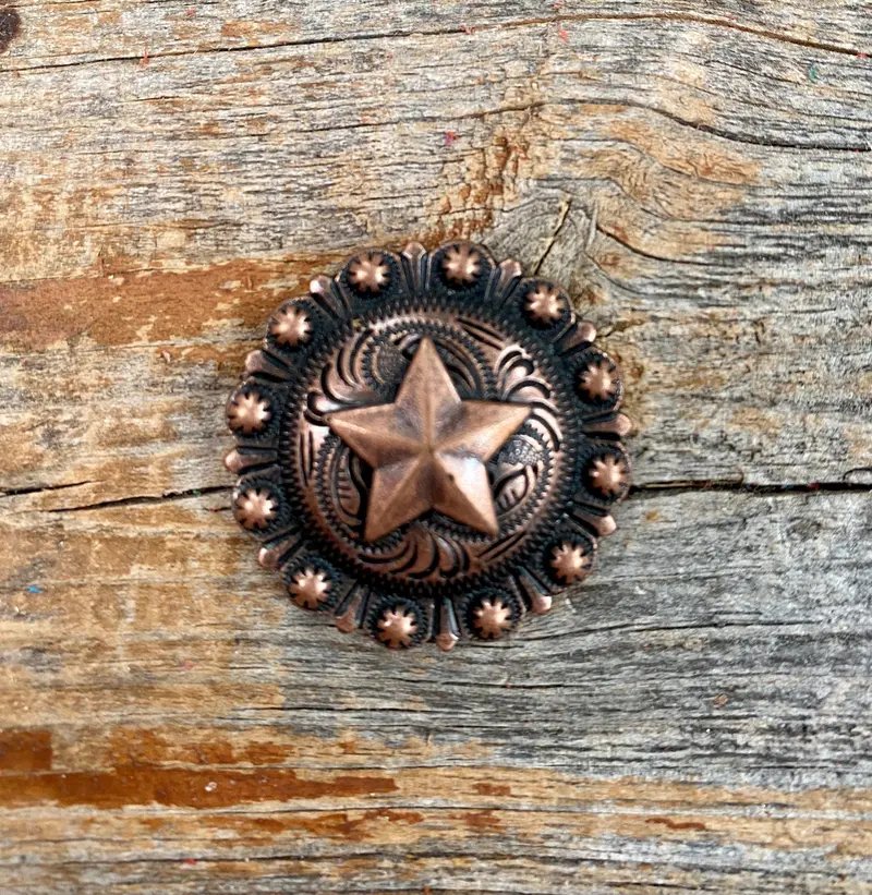 Copper Star Concho 1.25" W175l 1