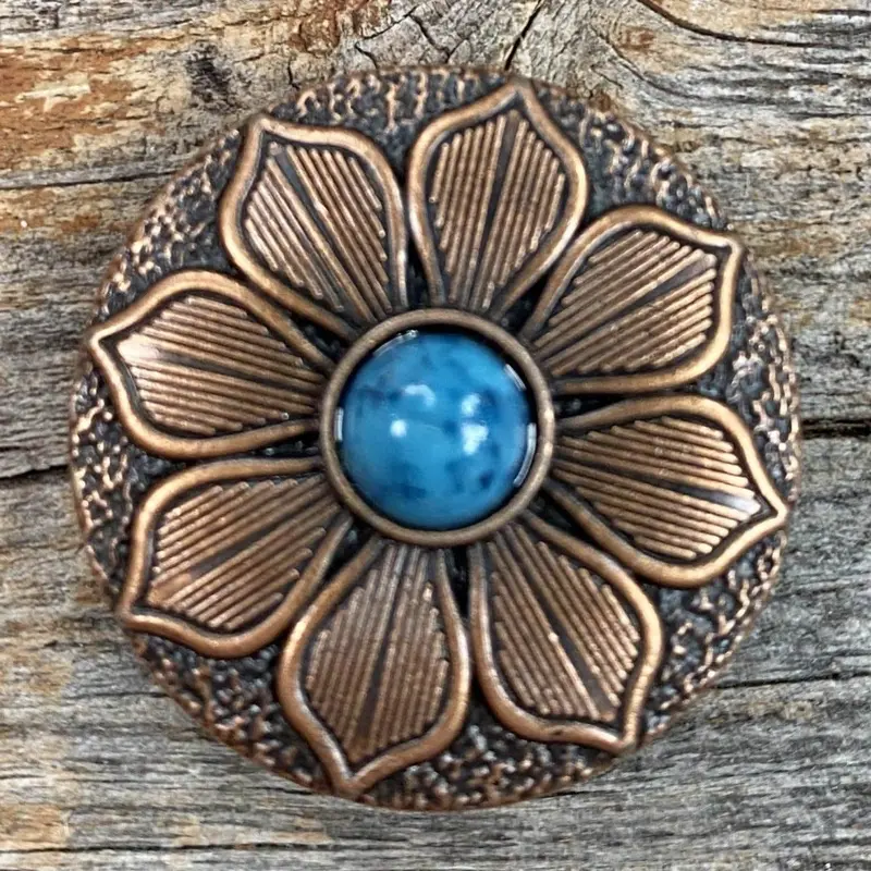 Copper Sunflower Concho 1.25" W205l 1