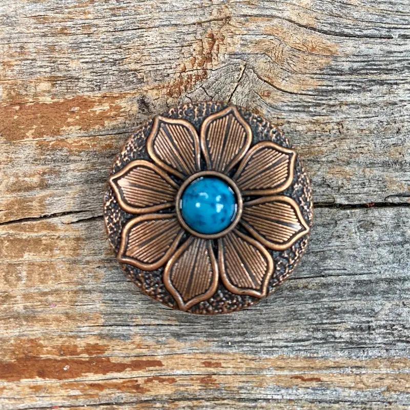 Copper Sunflower Western Concho W205 2