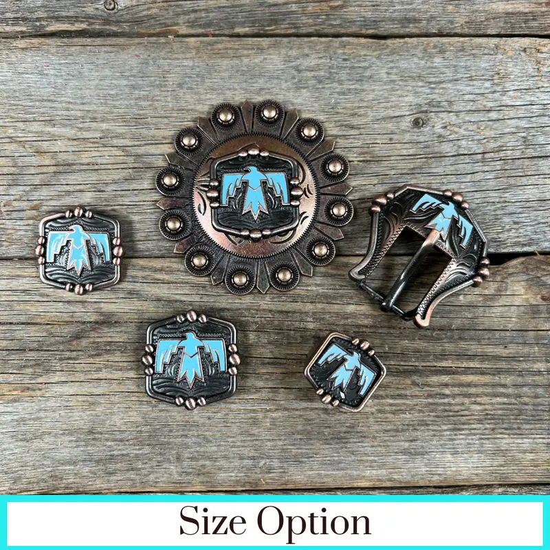 Copper Thunderbird Western Concho W116 1