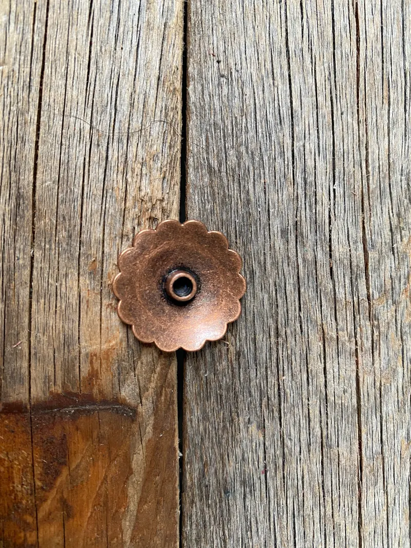 Copper Turquoise Concho 1.5" W103l 2