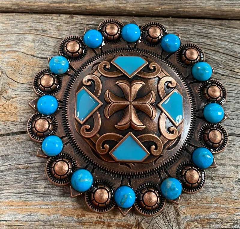 Copper Turquoise Concho Berry Jacket #Bjw104l 1