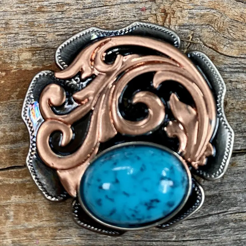 Copper Turquoise Howlite 1.5" #W121l 1