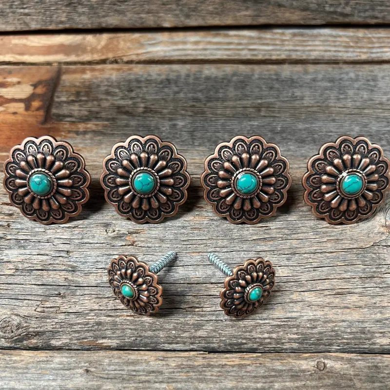 Copper Turquoise Saddle Set Ssw103 1